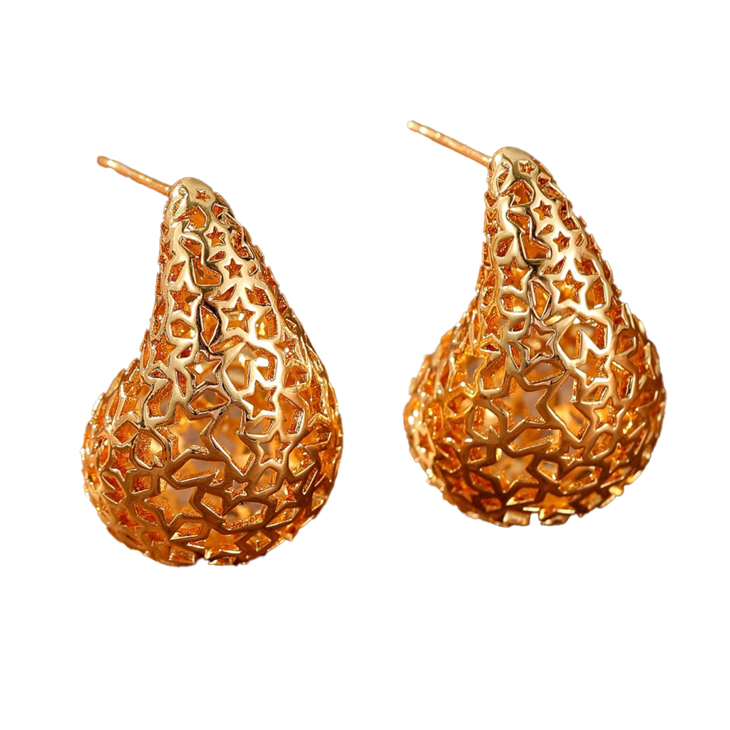 Vintage Medieval Earrings |Gold Plated