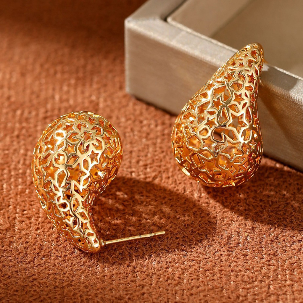 Vintage Medieval Earrings |Gold Plated - Image 4