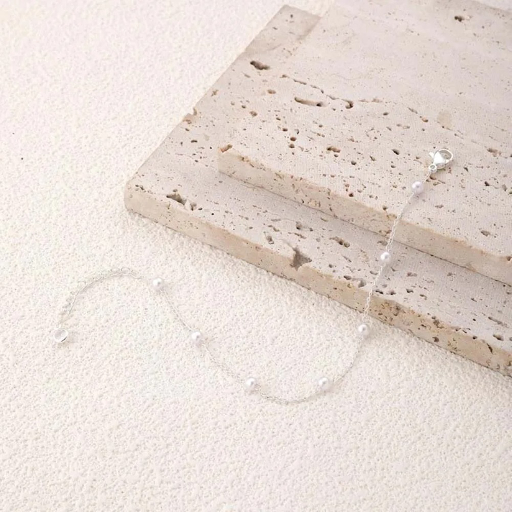 Pearl Chain Bracelets |Gold Plated