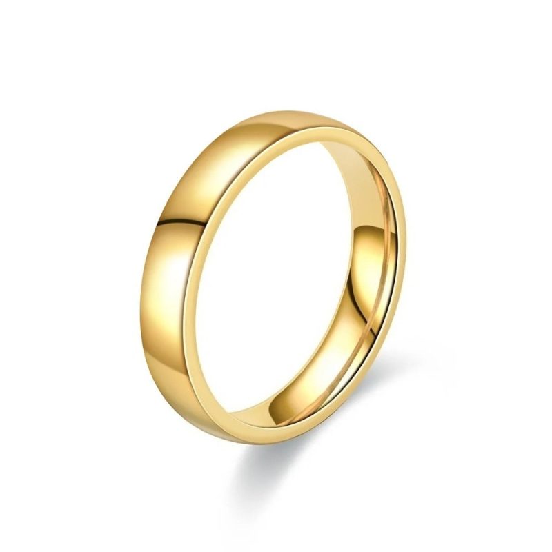 Minimalist Couple Ring |Gold Plated