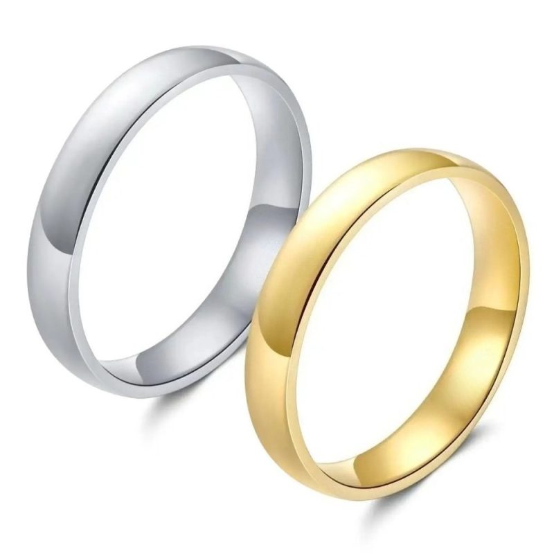 Minimalist Couple Ring |Gold Plated
