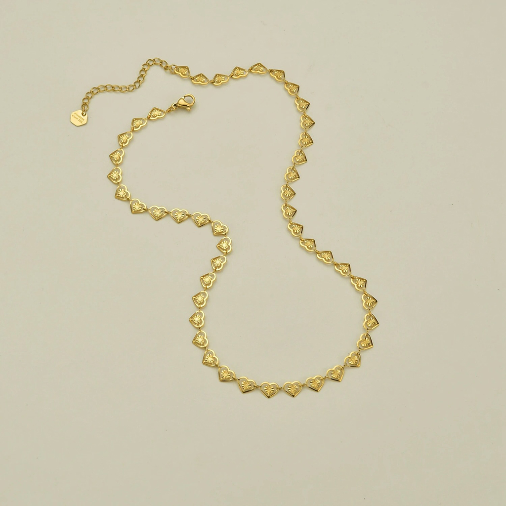 Plated Hollow Heart Bracelets |Gold Plated - Image 8