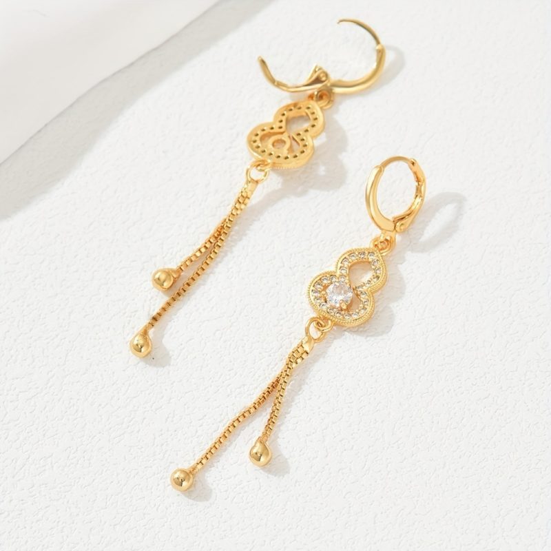 Retro Bohemian Gourd-shaped Earring |Golden