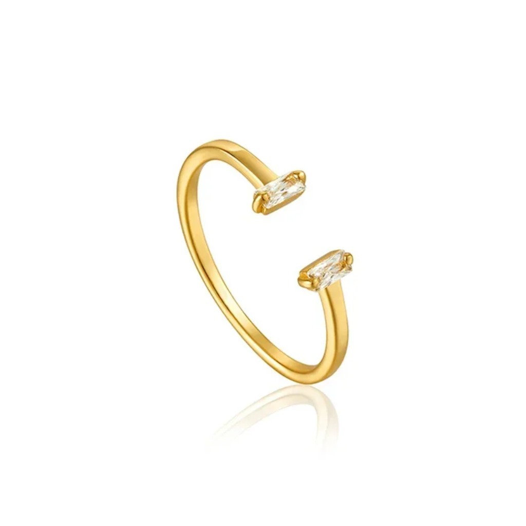 Minimalist Geometric Ring |Gold Plated