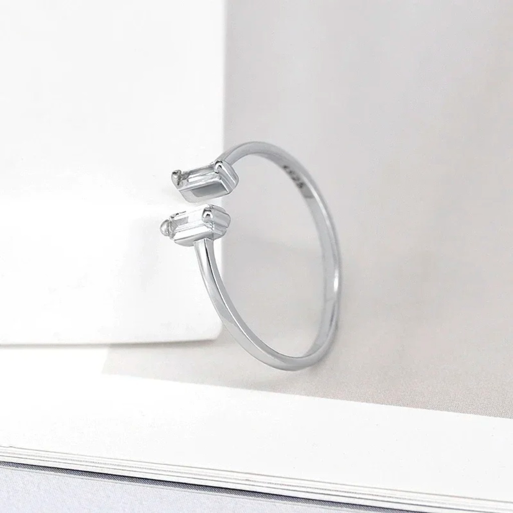 Minimalist Geometric Ring |Gold Plated - Image 4