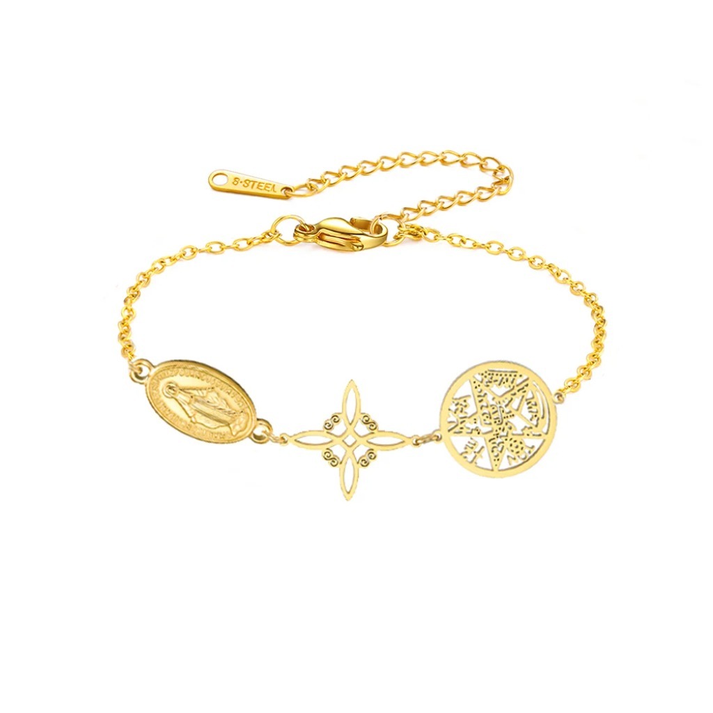 Vintage Virgin Mary Bracelets |Silver Plated - Image 3