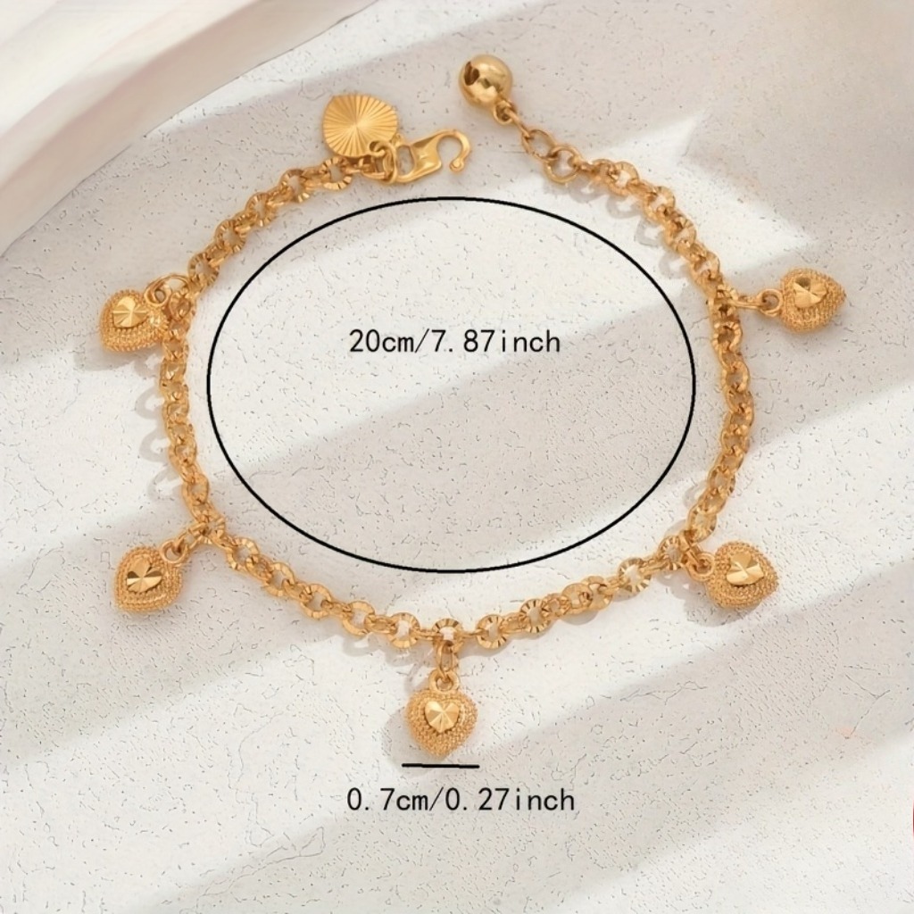 Lucky and Sweet Love Pendant Bracelets |Gold Plated - Image 4