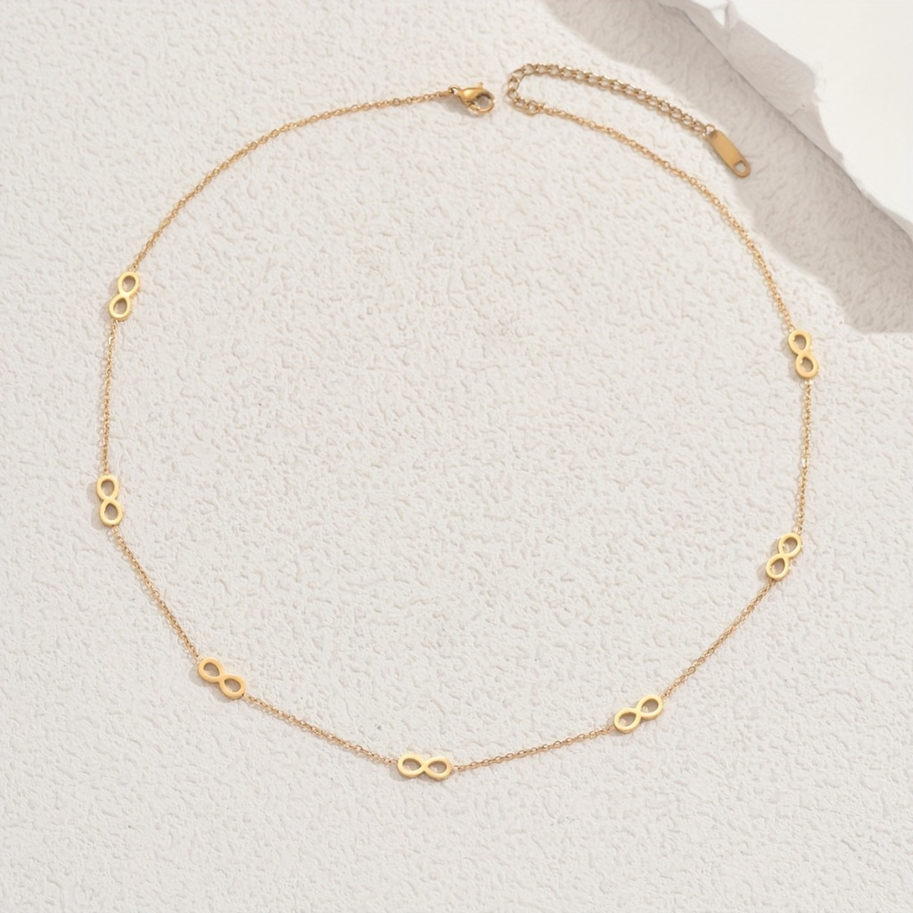Minimalist Infinite Symbol Necklace |Gloden - Image 5