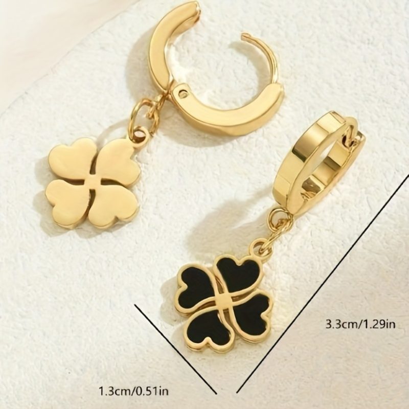 Minimalist Heart Petal Earrings |Gold Plated