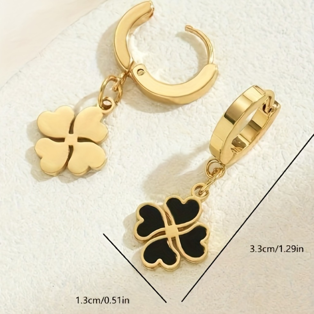 Minimalist Heart Petal Earrings |Gold Plated