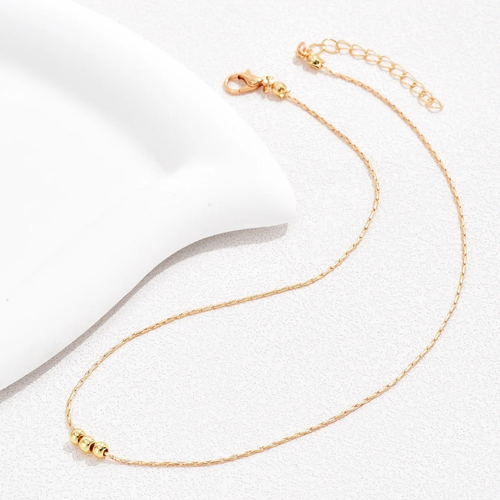 Three Golden Beans Necklaces |Gold Color