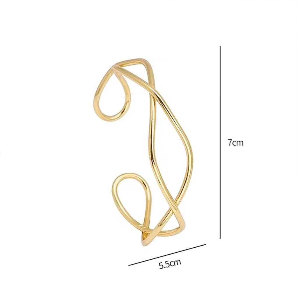 Retro Geometric Hollow Bracelets |Golden - Image 5