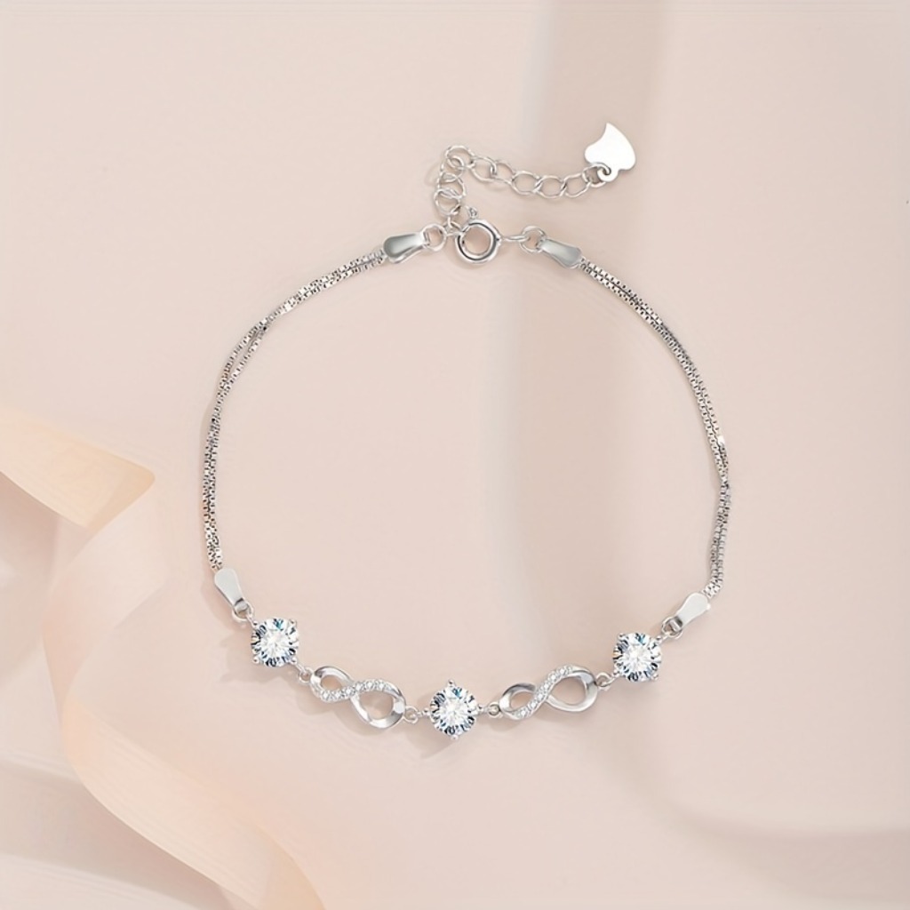 Elegant 1.5 CT Morganite Bracelets |Silver