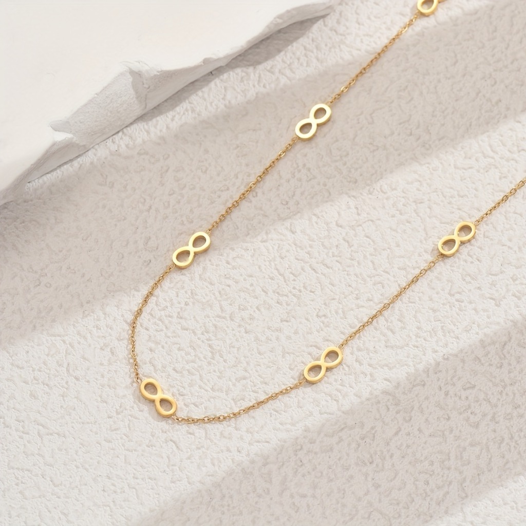 Minimalist Infinite Symbol Necklace |Gloden