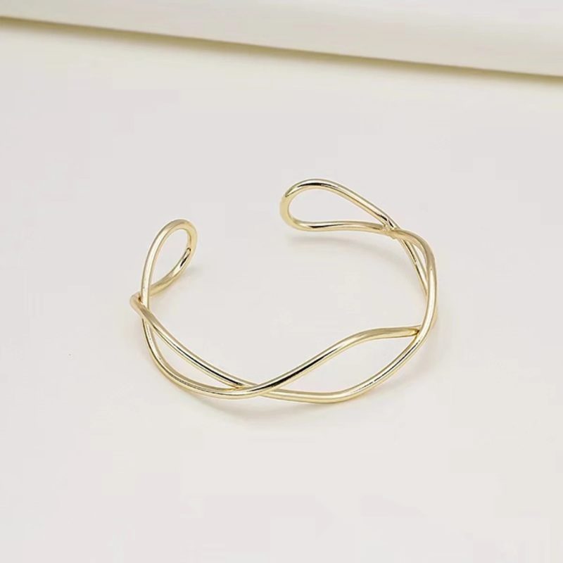 Retro Geometric Hollow Bracelets |Golden