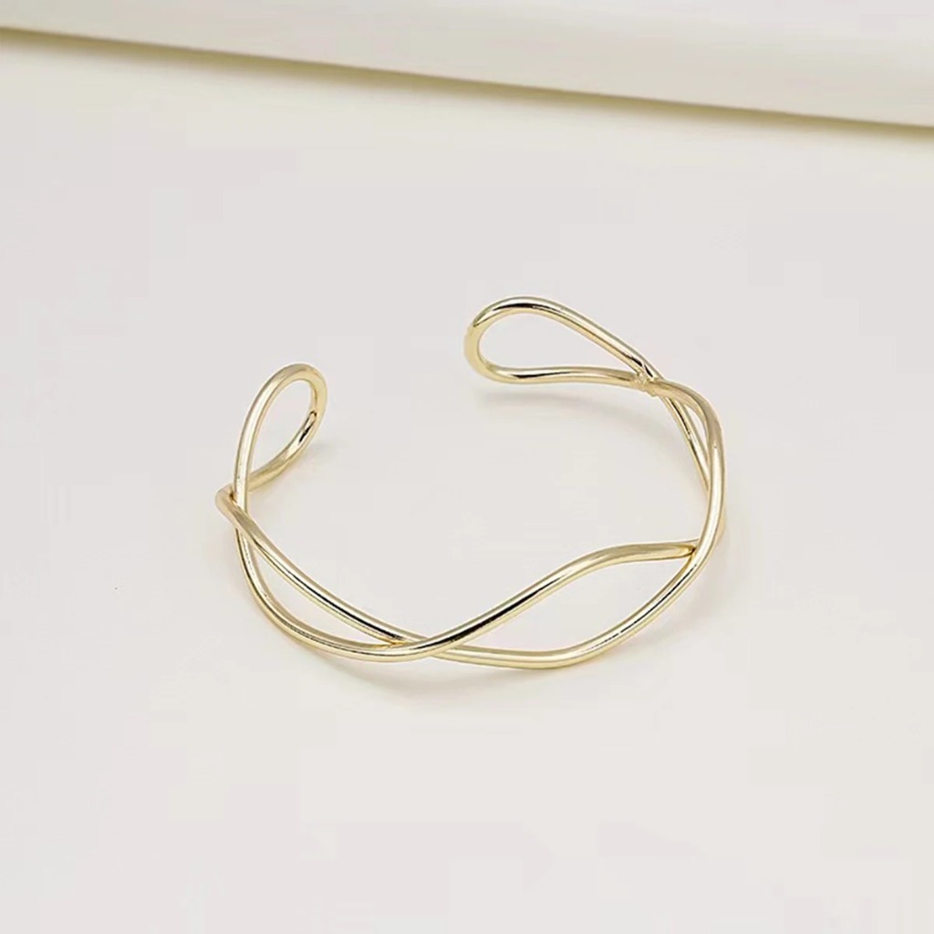 Retro Geometric Hollow Bracelets |Golden