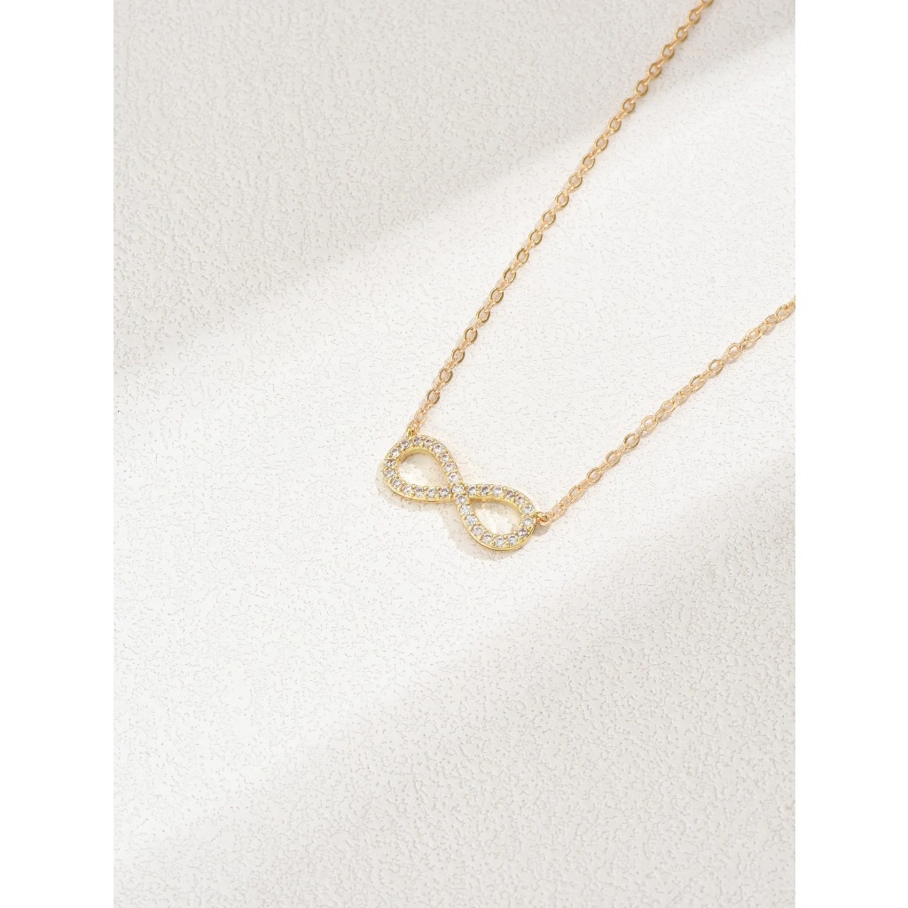 Minimalist Infinity Pendant Necklace |Gloden - Image 6