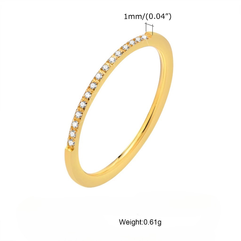 Minimalist 2mm Stacking Ring Sets |Golden - Image 6