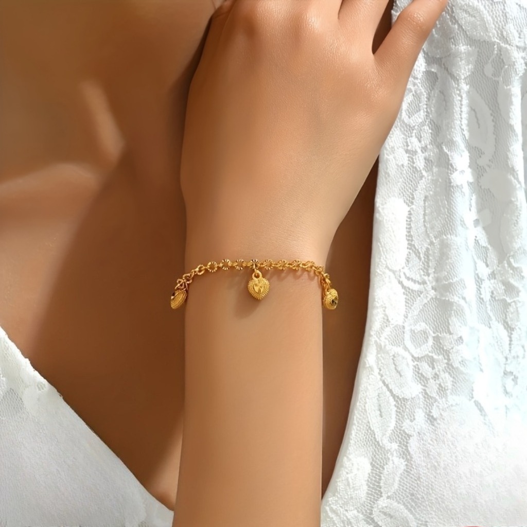 Lucky and Sweet Love Pendant Bracelets |Gold Plated - Image 6