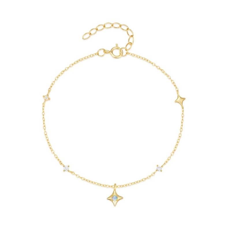 Versatile Eight Star Zircon Bracelets |Silvery