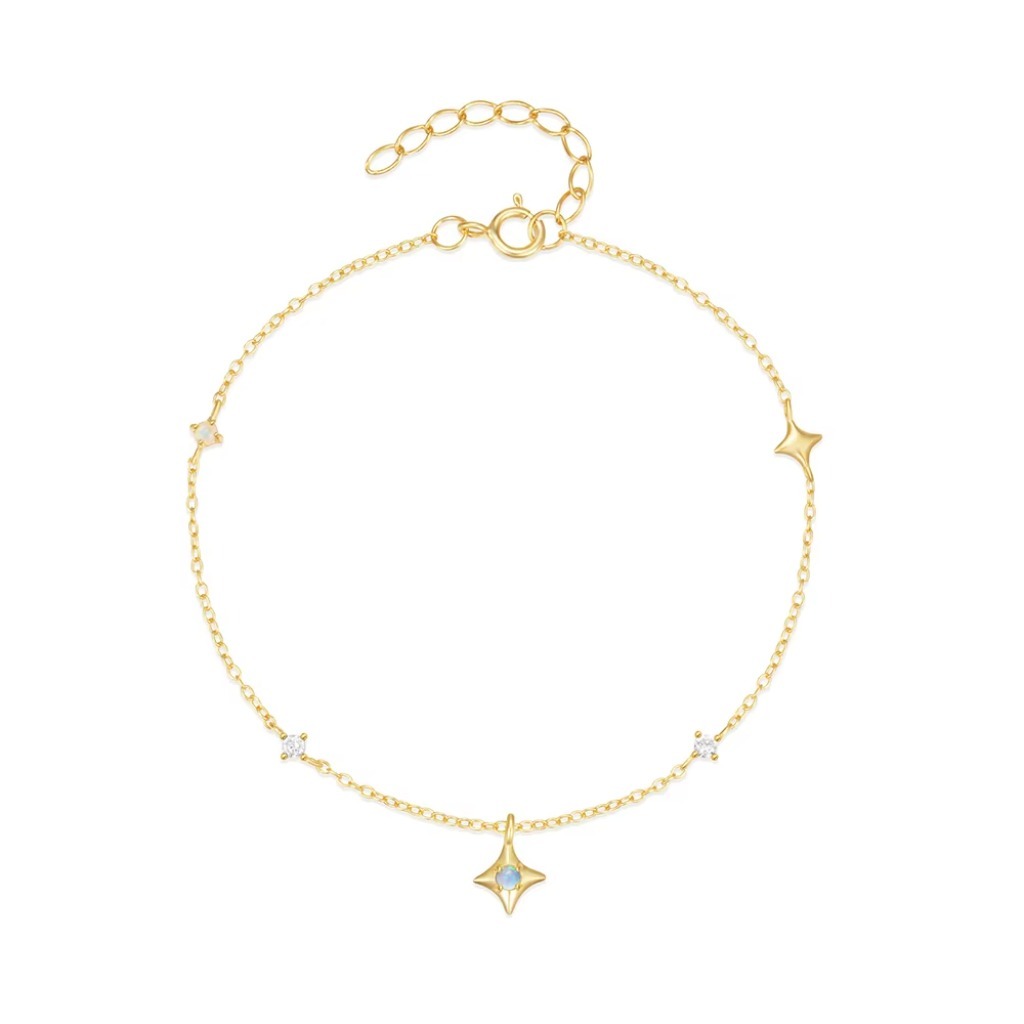 Versatile Eight Star Zircon Bracelets |Silvery