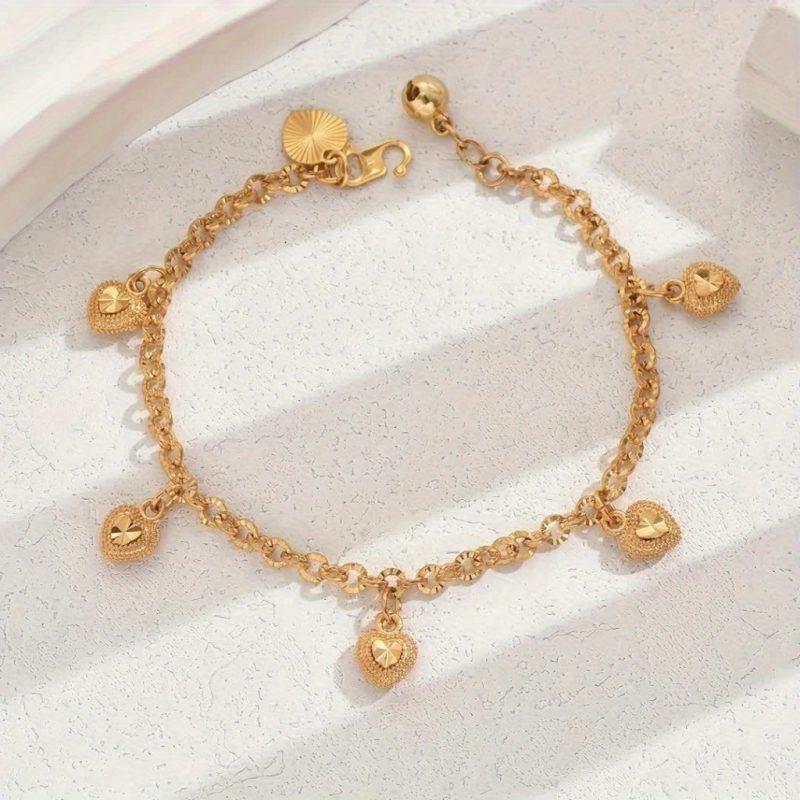 Lucky and Sweet Love Pendant Bracelets |Gold Plated